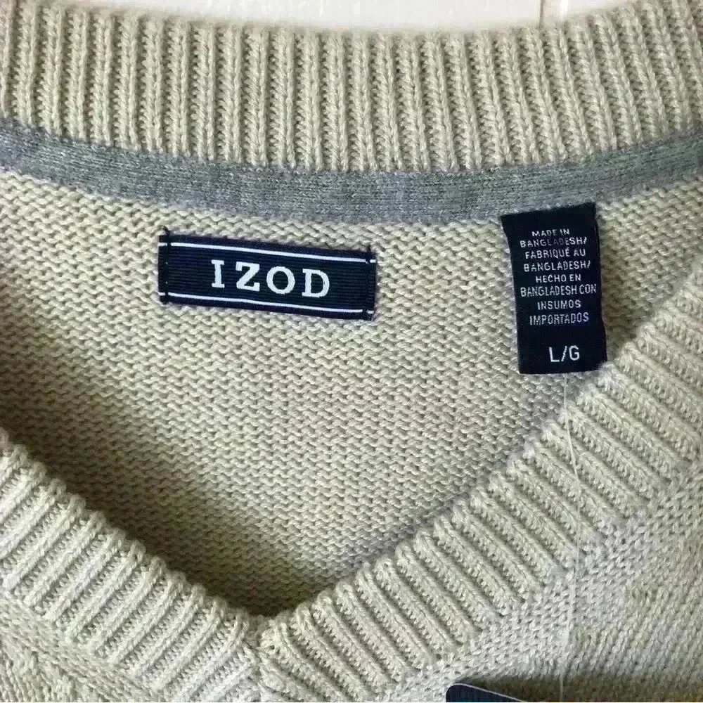 Izod Cotton Blend Sweater Size L